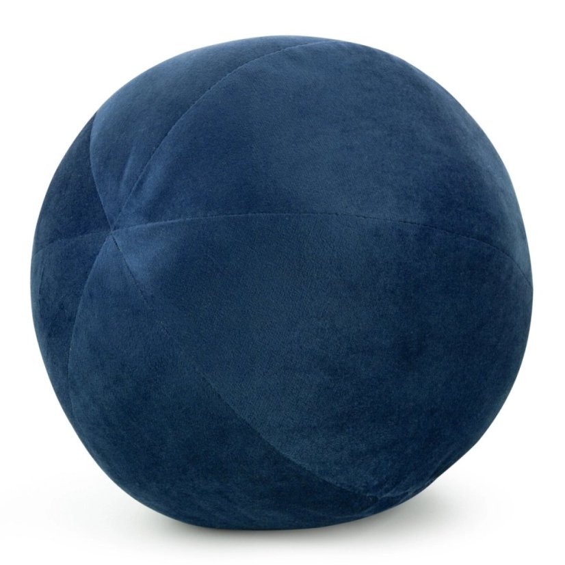 Luxusný mäkký zamatový vankúš v tvare gule