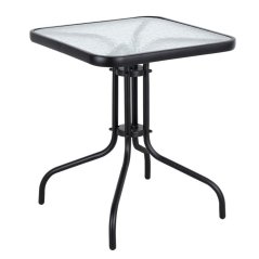 Gartentisch aus Glas 60 cm