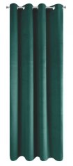 Dunkelgrüner Verdunkelungsvorhang für Wohnzimmer auf Kreisen 140 x 250 cm