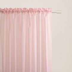 Perdea roz Flavia cu volane pe o panglică 250 x 250 cm