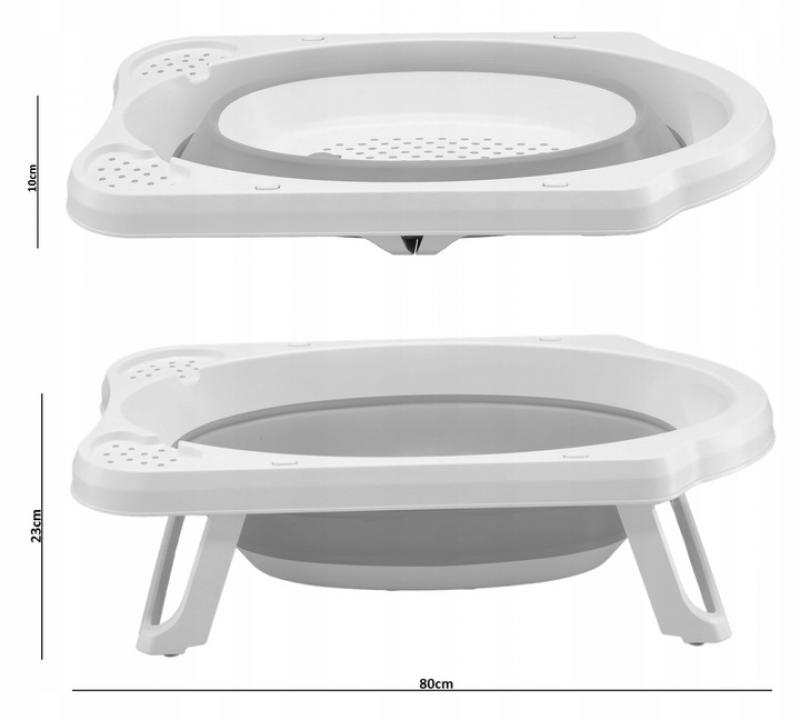 Faltbare Badewanne 33L 45,5x80x24 cm