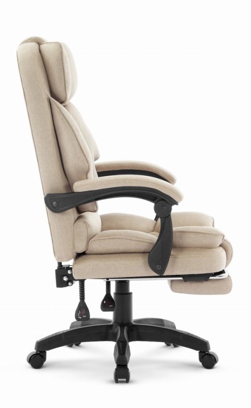Ergonomikus irodai szék HC-1031 lábtartóval - bézs színű