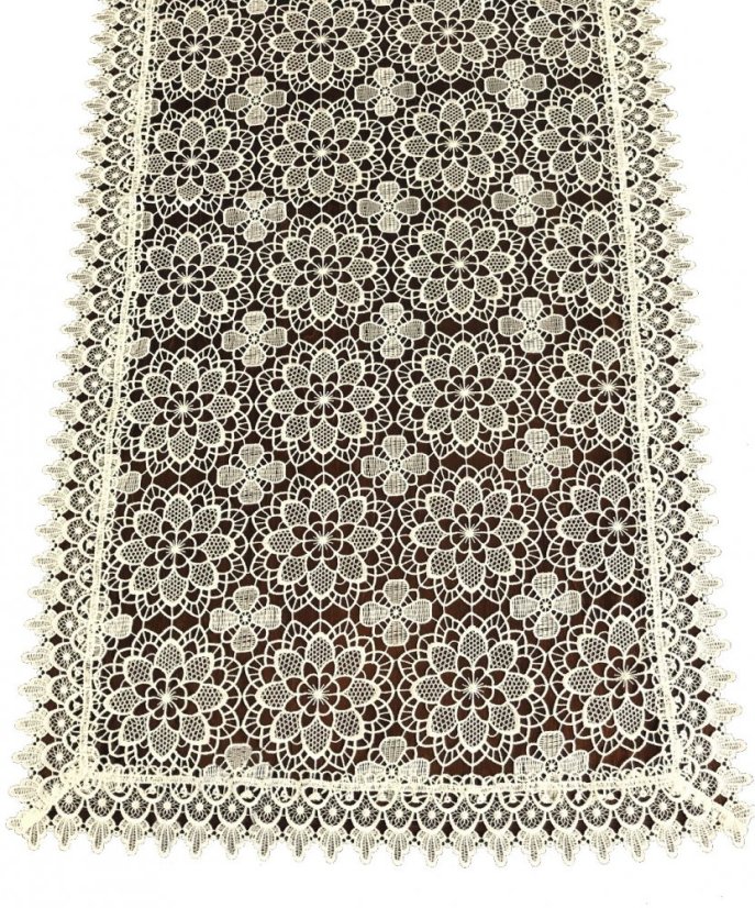Beige dantelă dantelă față de masă pentru masă
