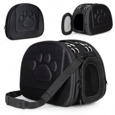 Transporttasche für Hunde und Katzen - schwarz
