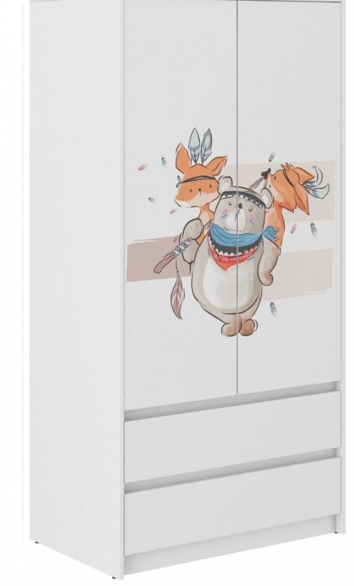 Dulap copii cu animale 180x55x90 cm