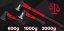 Satz mit 3 Achsen RTZS0054 - 600 g / 1 000 g / 2 000 g