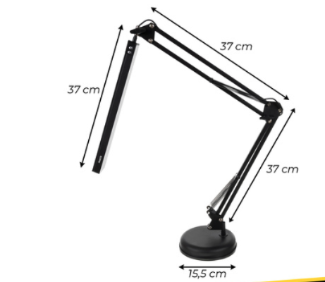 Lampă de masă LED cu braț reglabil - 10 niveluri de luminozitate