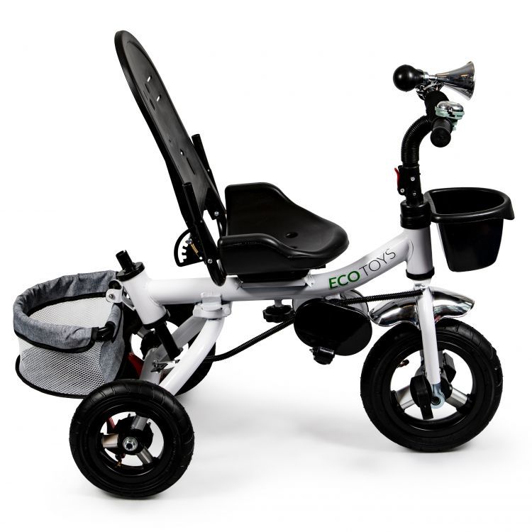 Detská sivá balančná trojkolka, bicykel Ecotoys