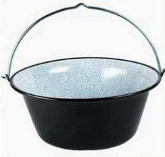 Smaltovaný kotlík 10 L so stojanom