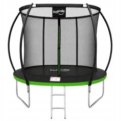 Zahradní trampolína o průměru 252 cm (8 stop) s vnitřní ochrannou sítí a žebříkem