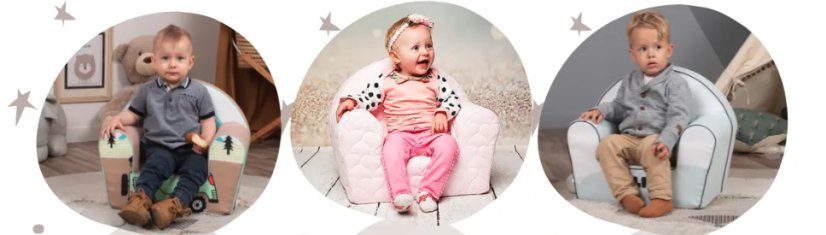 Scaun pentru copii din spumă 51 x 33 x 42 cm astronaut