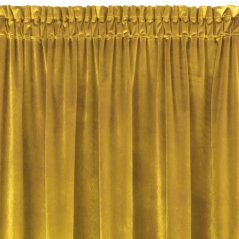 Draperie luxoasă de catifea galben-auriu, lungă de 300 cm