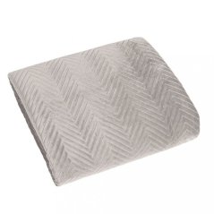 Bettdecke aus weichem Samt beige