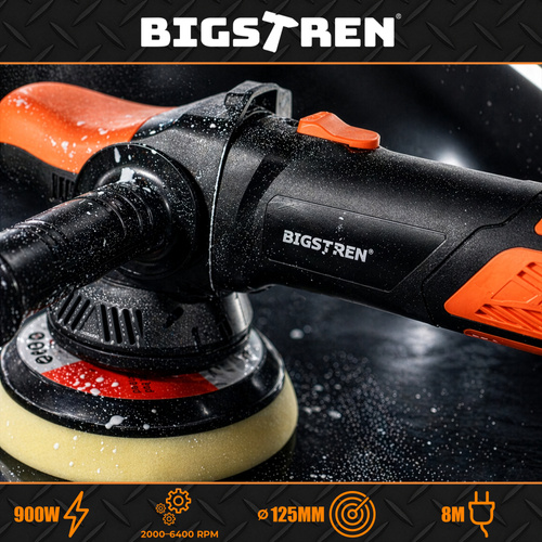 Bigstren DA 125 900 W-os autópolírozó sebességszabályozóval, 125 mm