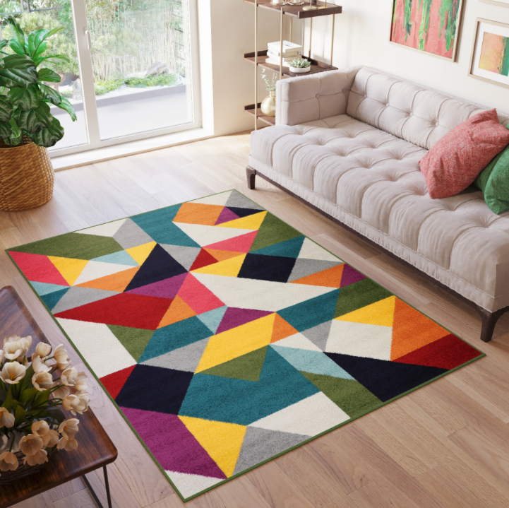 Dizajnový koberec s farebným vzorom Salsa