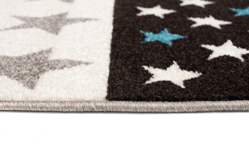 Rozkošný modrý koberec s hviezdičkami - Rozmer koberca: Šírka: 60 cm | Dĺžka: 110 cm