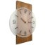 Wanduhr aus Eiche GEOMETRIC - Milchglas