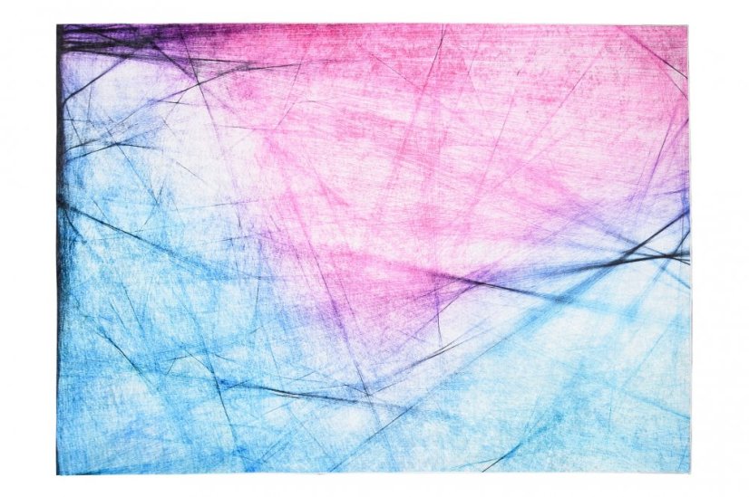 Covor abstract albastru și roz  - Dimensiunea covorului: Lăţime: 120 cm | Lungime: 170 cm