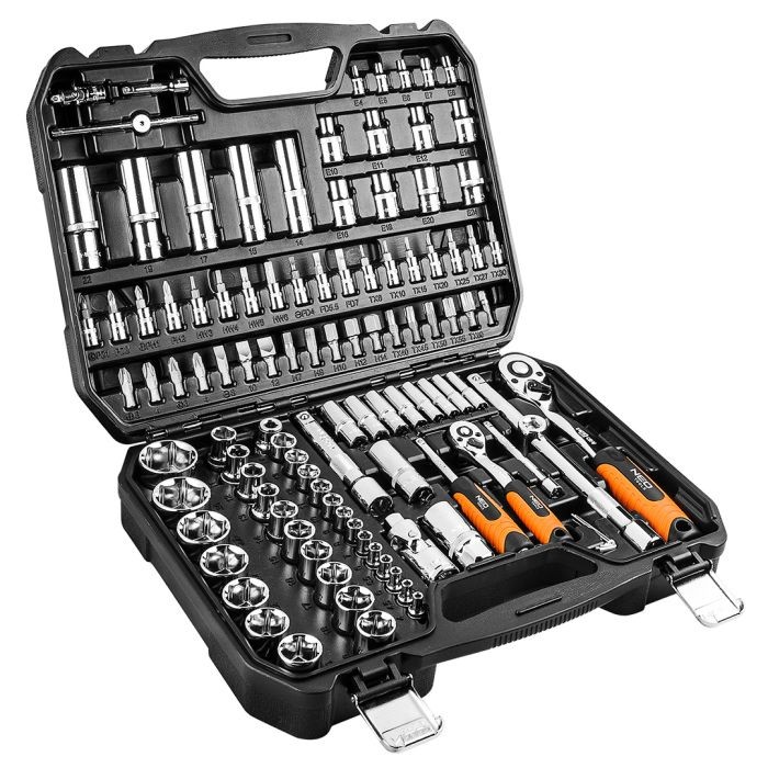Profesionální gola sada 1/2" a 1/4" 110 ks, CrV 08-666 NEO