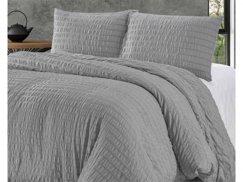 Jednofarebné posteľné obliečky s jedinečným prešívaním 220 x 240 cm