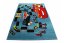 Blauer Kinderteppich McQueen