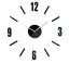 Schwarze Wanduhr