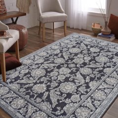 Moderní koberec s krémovým vzorem