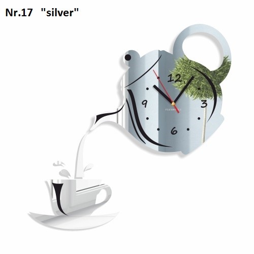 Nástenné hodiny do kuchyne s tichým chodom