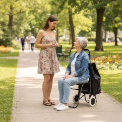 Zusammenklappbarer Einkaufswagen mit Stuhl 30 l