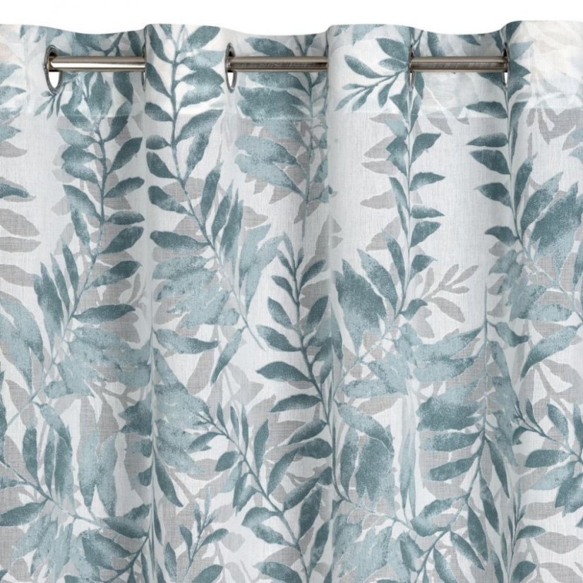 Frumoasă perdea jacquard cu motiv floral