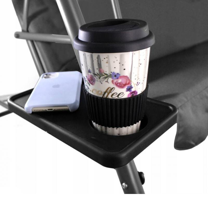 Záhradná hojdačka 170 x 110 x 153 cm – svetlo sivá