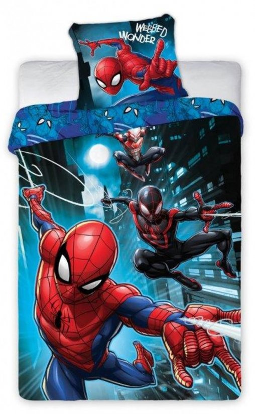Detské posteľné obliečky s motívom postavy Spider-man
