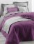 Prikrívka na manželskú posteľ fialovej farby 
