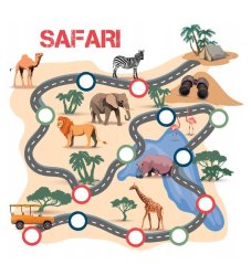 Samolepka na stôl Safari 54 x 54 cm 