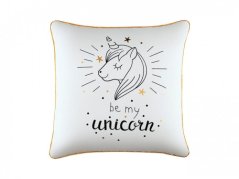 Kinderkissenbezug mit Einhorn 45 x 45 cm