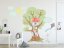 Autocolant modern pentru copii Familia de iepuri din copac 100 x 200 cm
