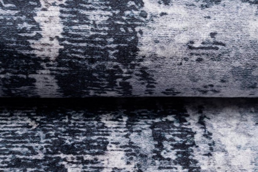Тъмно модерен килим с противоплъзгащо покритие