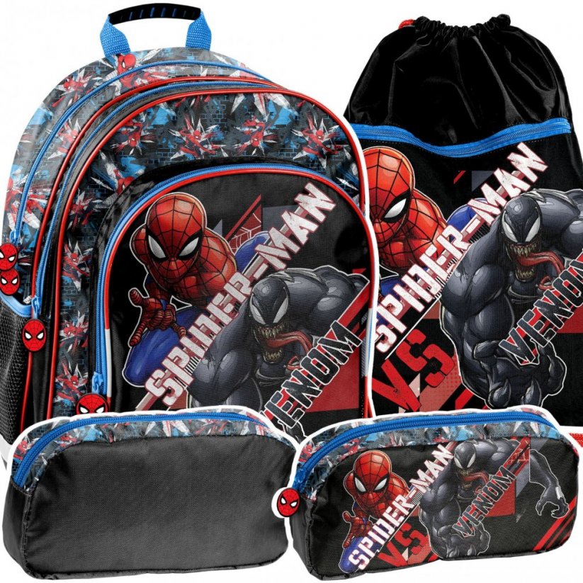 Rucsac scoala Spiderman set de 3 piese