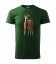 Poľovnícke tričko s dlhým rukávom s motívom srnca