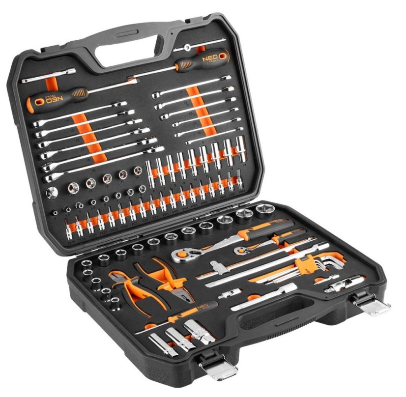 Set de scule NEO TOOLS în cutie – 95 de piese