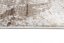 Cremefarbener Vintage-Teppich mit abstraktem Muster