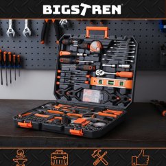 168-teiliges Bigstren Profi-Werkzeugset im Tragekoffer