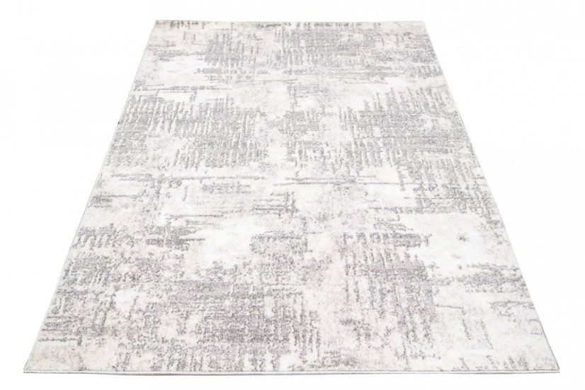 Covor de design crem cu model gri deschis