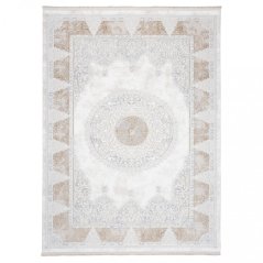 Tappeto vintage di pregio con ornamenti beige