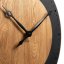 BLACK&OAK 2 Стенен часовник XXL от дъб, 75 см, с безшумен механизъм