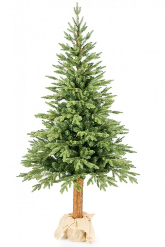 Moderní vánoční stromeček s kmenem a výškou 220 cm