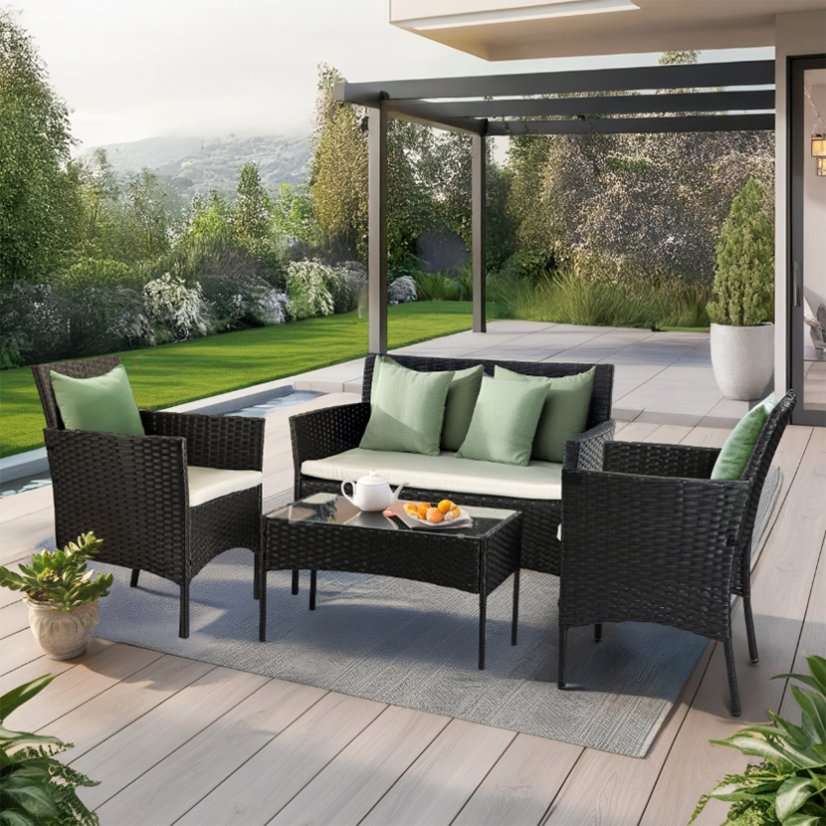 Ratanová sedací souprava do zahrady