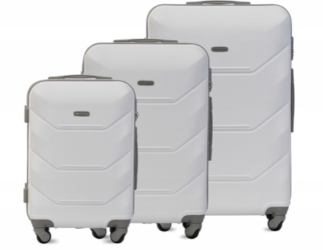 3 in 1 Reisekoffer-Set grau