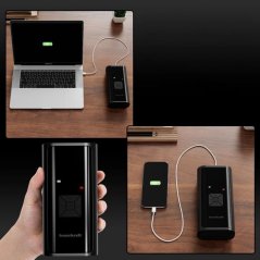 Elektromos kompresszoros szivattyú autóhoz, kerékpárhoz és motorkerékpárhoz kijelzővel és LED-del