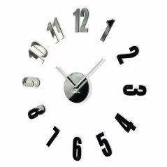 Schwarzer Aufkleber Uhr für Schlafzimmer